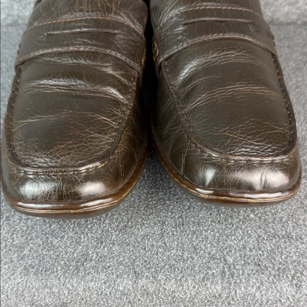 Born Leather‎ Penny Loafers Brown Men's 12 Slip- On Casual Comfort